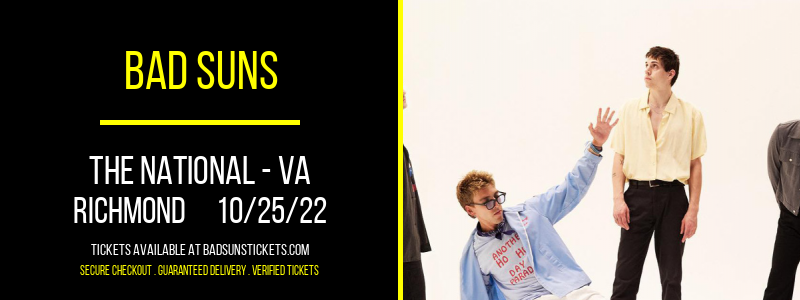 Bad Suns at Bad Suns Tour tickets Bad Suns at Bad Suns Tour