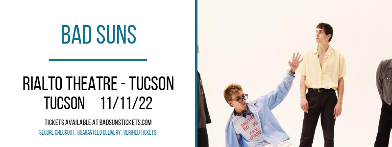 Bad Suns at Bad Suns Tour tickets Bad Suns at Bad Suns Tour